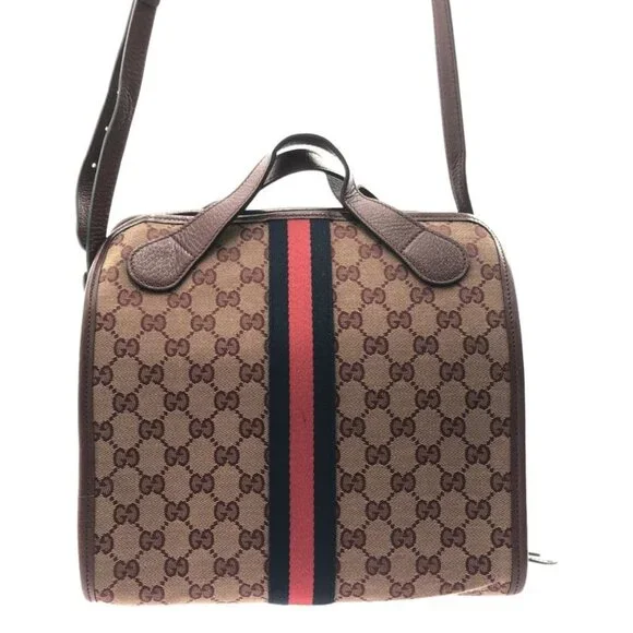 Gucci Ophidia GG Canvas Shoulder Bag Red - Picture 4 of 9